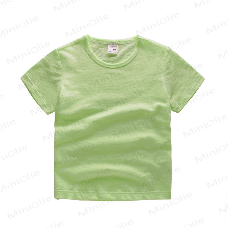 Toddler Solid Color Crewneck Tee - Green - 7-8T - image 7