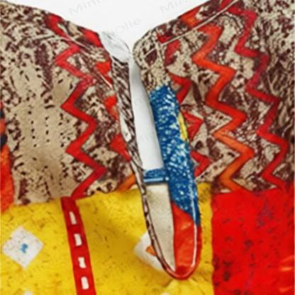 Toddler Girls Cotton Wavy Plaid Dress - image 5