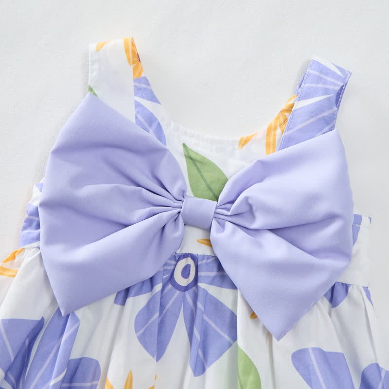 Baby Flowers Art Dress with Hat - image 4