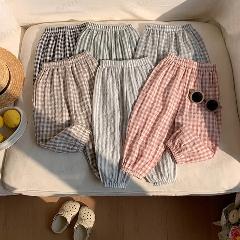 Toddler Cotton Striped or Plaid Pants - image 1