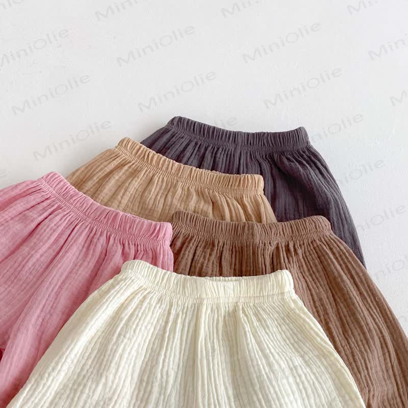 Baby Cotton Solid Color Pants - image 7