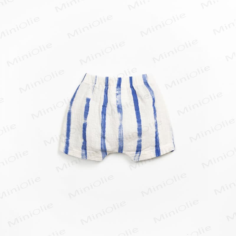Baby Toddler Boys Cotton Blue Striped or Watermelon Print Shirt and Shorts Set - image 7