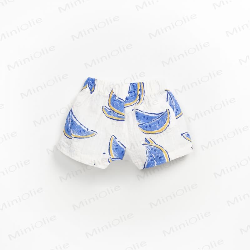 Baby Toddler Boys Cotton Blue Striped or Watermelon Print Shirt and Shorts Set - image 10