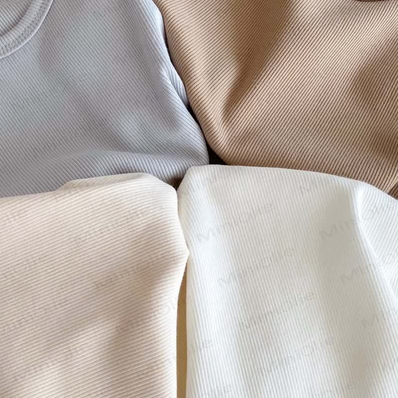 Baby Cotton Ribbed Solid Color Tank Top and Shorts Set - image 6