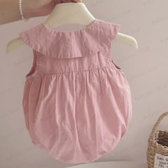 Baby Peter Pan Collar Bow Bodysuit - image 2