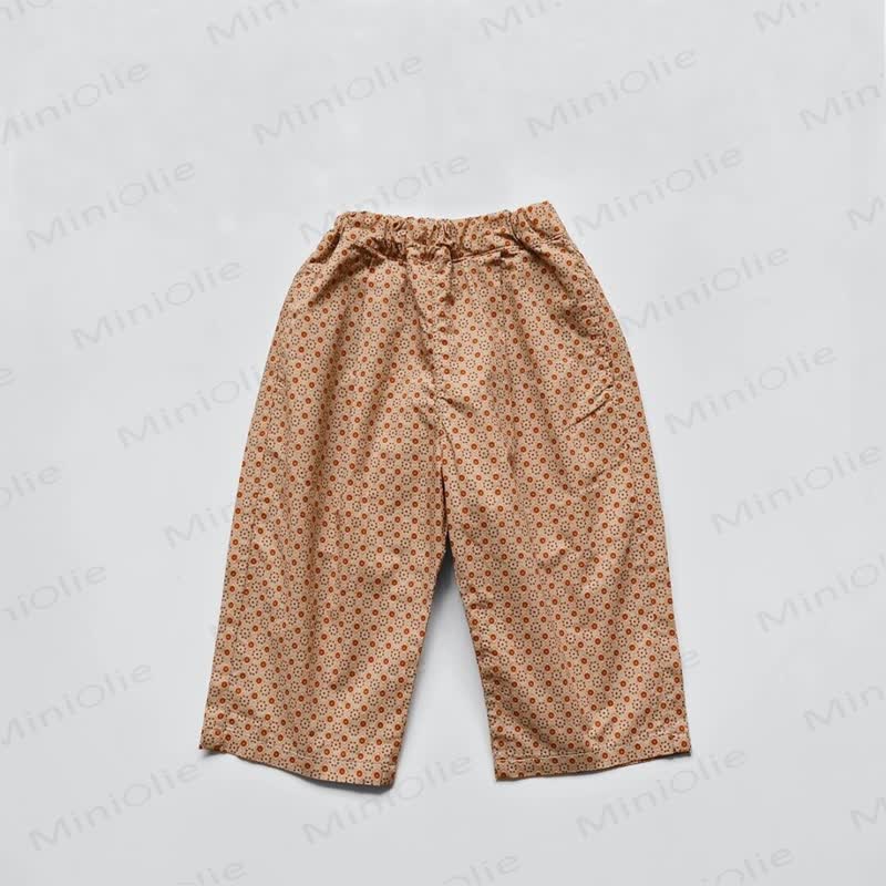 Toddler Cotton Polka Dot Pants - Orange - 4-5T - image 3