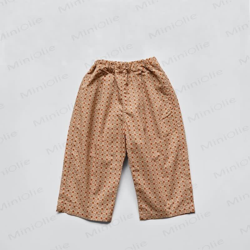 Toddler Cotton Polka Dot Pants - Orange - 4-5T - image 3