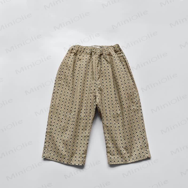 Toddler Cotton Polka Dot Pants - Green - 4-5T - image 4