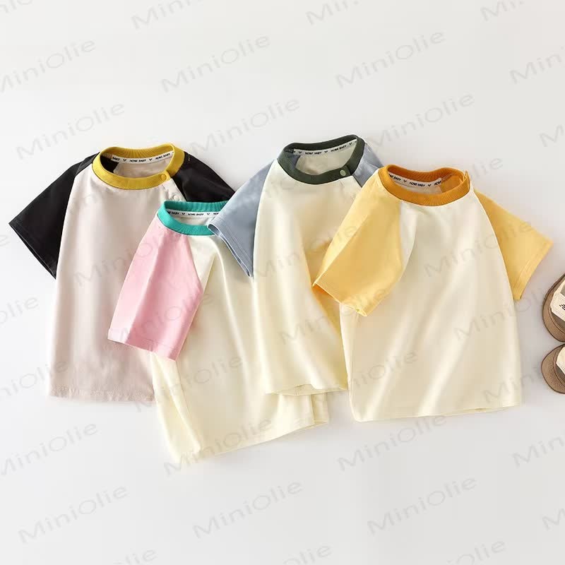 Baby Toddler Shoulder Button Raglan T-shirt - image 1