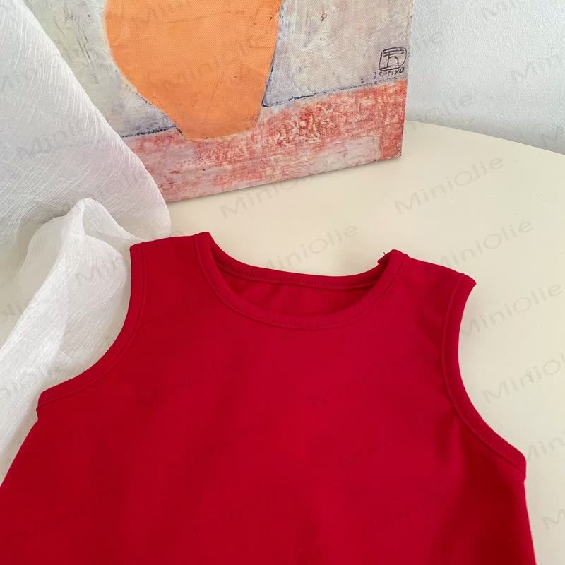 Baby Girls Cotton Animal Print Tank Top and Overalls 2-piece Set - image 5