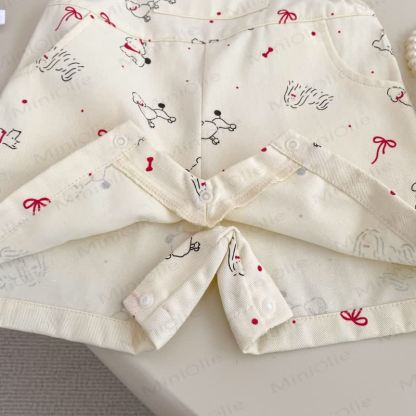 Baby Girls Cotton Animal Print Tank Top and Overalls 2-piece Set - image 8