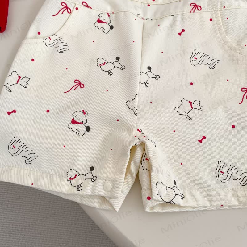 Baby Girls Cotton Animal Print Tank Top and Overalls 2-piece Set - image 9