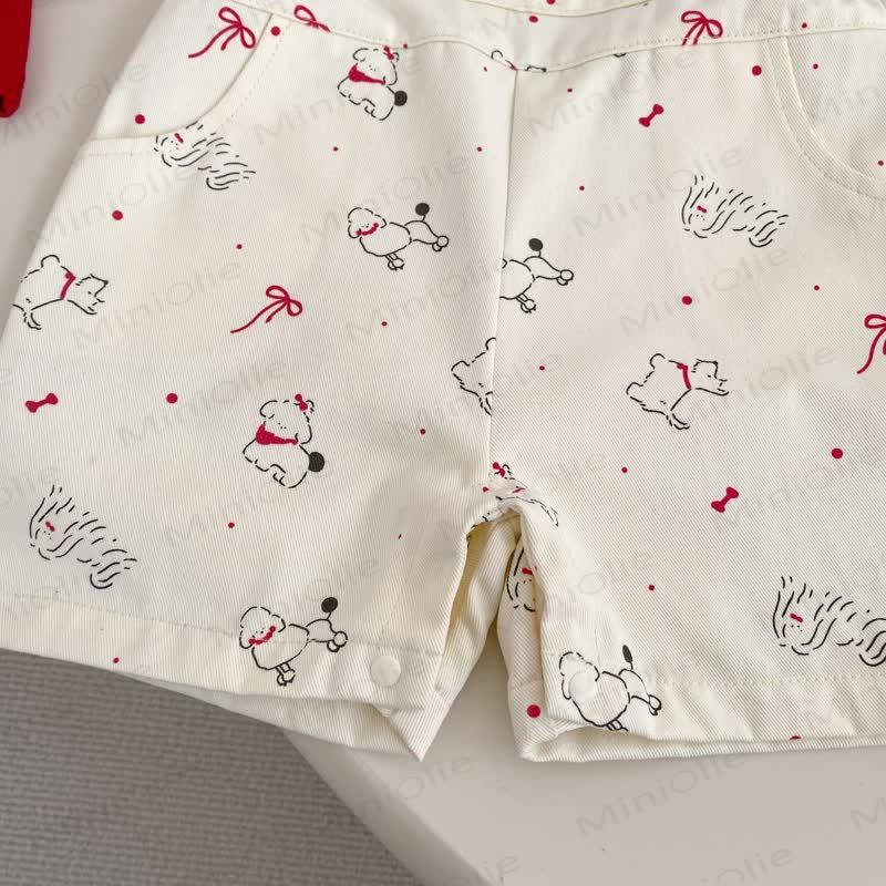 Baby Girls Cotton Animal Print Tank Top and Overalls 2-piece Set - image 9