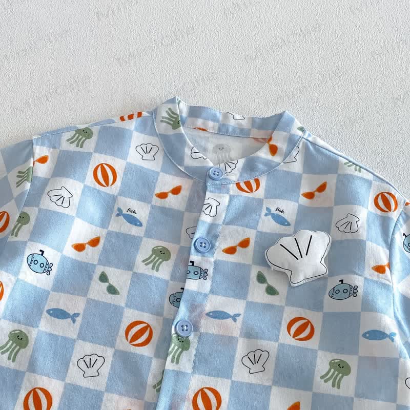 Baby Toddler Boys Cotton Plaid Shirt or Solid Color Shorts - image 9