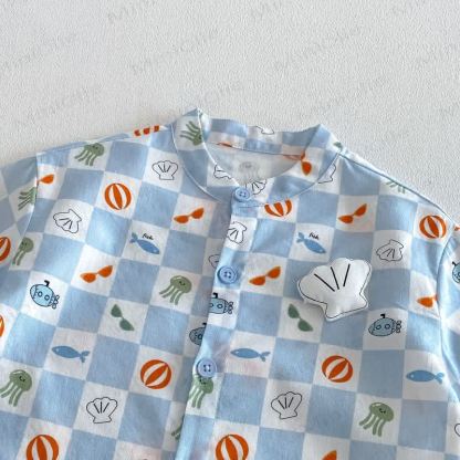 Baby Toddler Boys Cotton Plaid Shirt or Solid Color Shorts - image 9