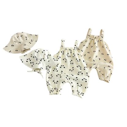 Baby Panda/Cherry Romper with Hat - image 9