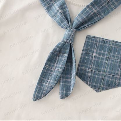 Toddler Boys Cotton Plaid Sailor Tee and Shorts Set - image 5