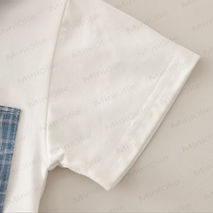 Toddler Boys Cotton Plaid Sailor Tee and Shorts Set - image 6