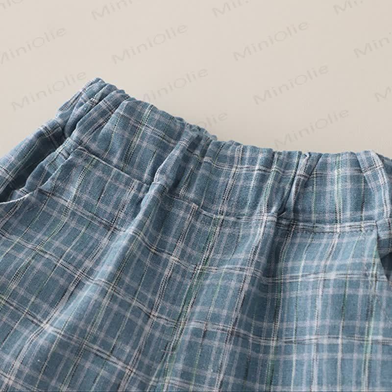 Toddler Boys Cotton Plaid Sailor Tee and Shorts Set - image 10