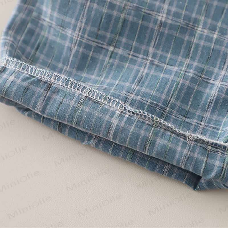 Toddler Boys Cotton Plaid Sailor Tee and Shorts Set - image 12