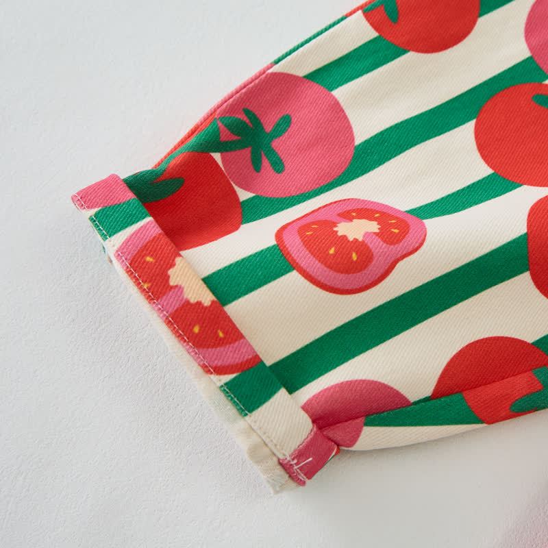 Baby Toddler Tomatoes Pocket Overalls - image 3