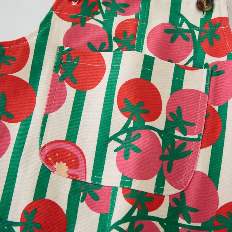 Baby Toddler Tomatoes Pocket Overalls - image 4