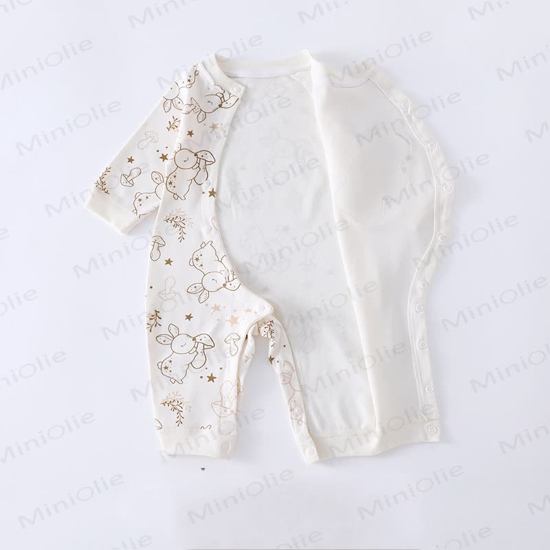 Baby Rabbit/Leopard Patch Romper - image 5