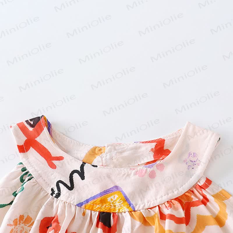 Toddler Girls Floral Print Sleeveless Dress - image 7
