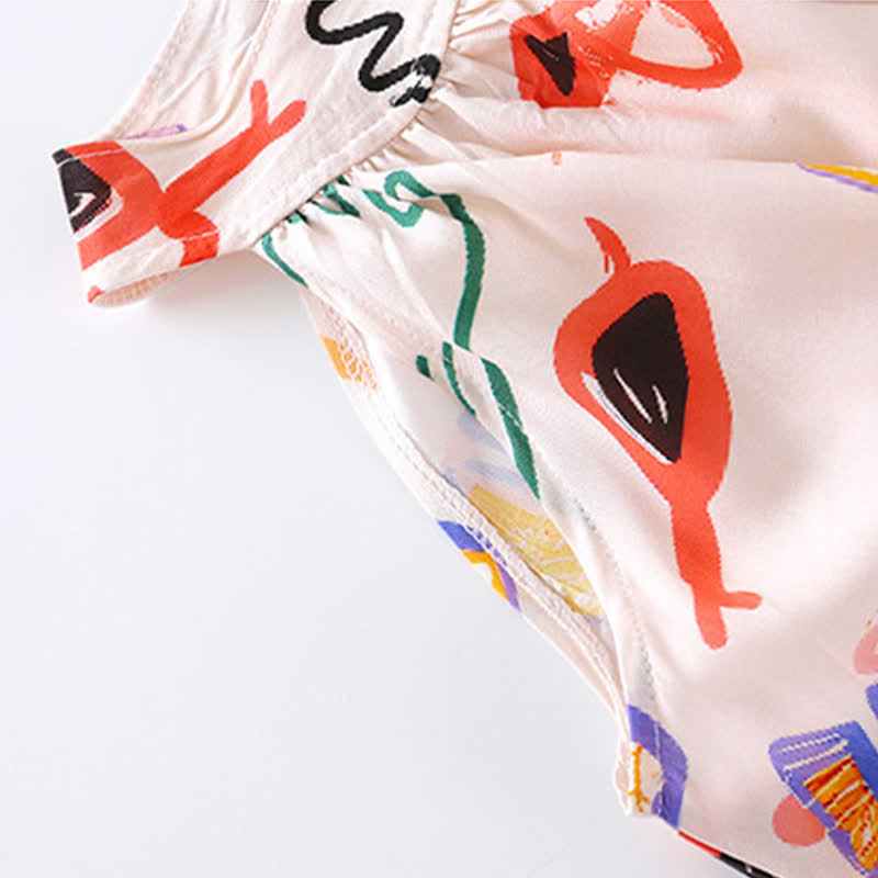 Toddler Girls Floral Print Sleeveless Dress - image 6