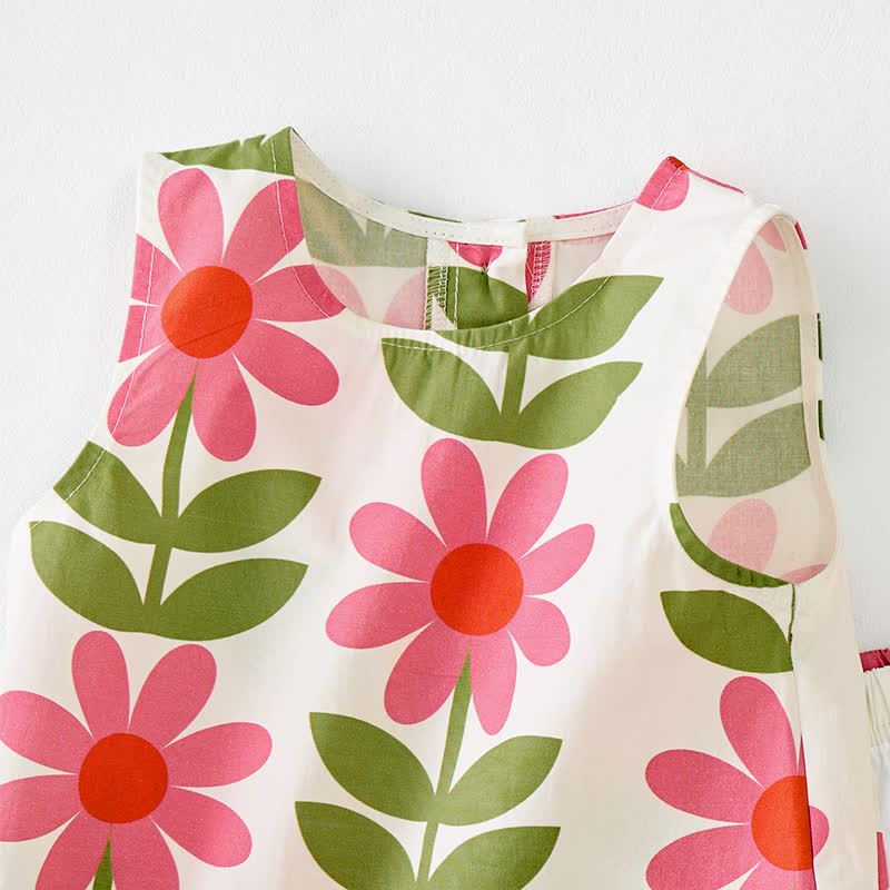 Baby Toddler Flower Sleeveless 2-piece Set - image 5