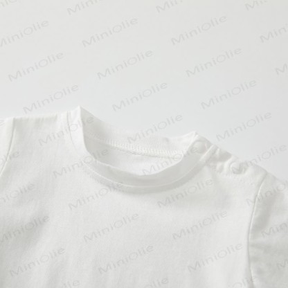 Baby Solid Color Shoulder Strap Tee - image 8