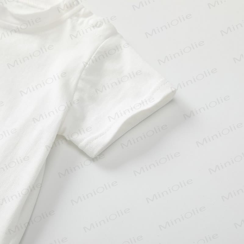 Baby Solid Color Shoulder Strap Tee - image 10