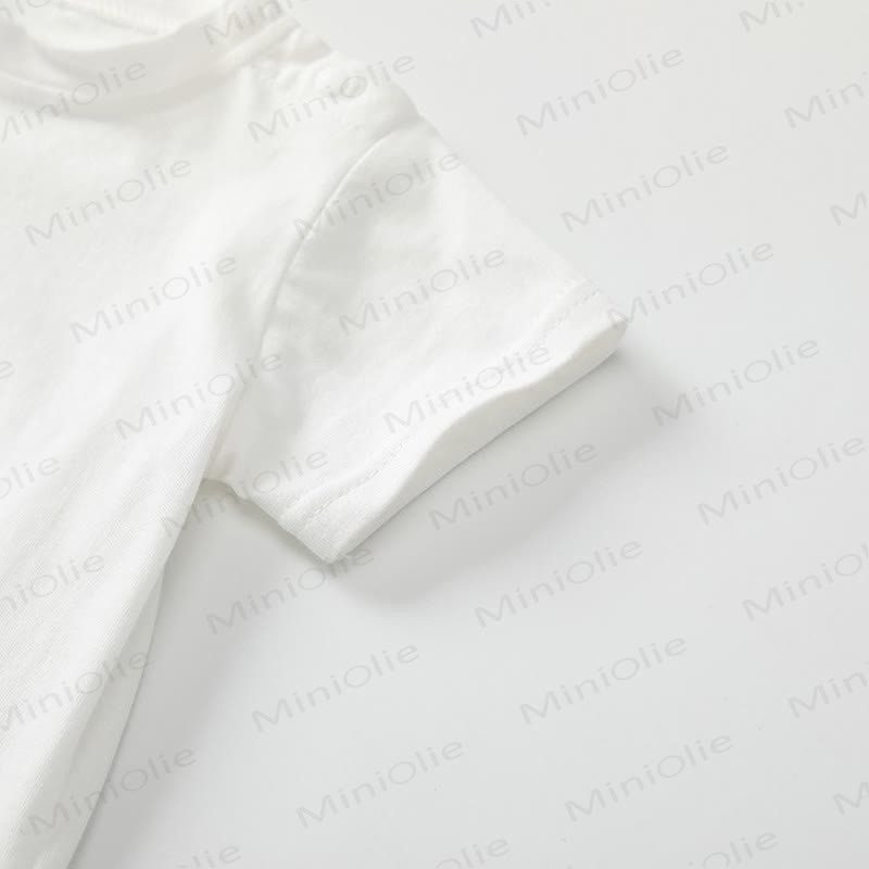 Baby Solid Color Shoulder Strap Tee - image 10