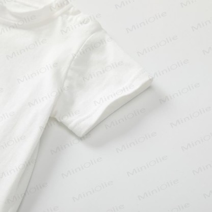 Baby Solid Color Shoulder Strap Tee - image 10