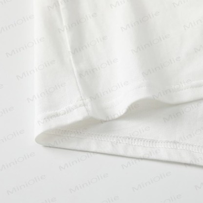 Baby Solid Color Shoulder Strap Tee - image 11