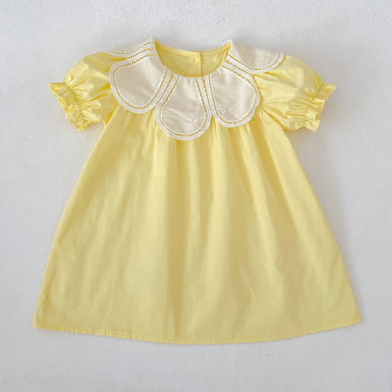 Baby Girls Solid Color Lace Dress/ Bodysuit - Yellow Dress - Dress: 6-7T - image 10