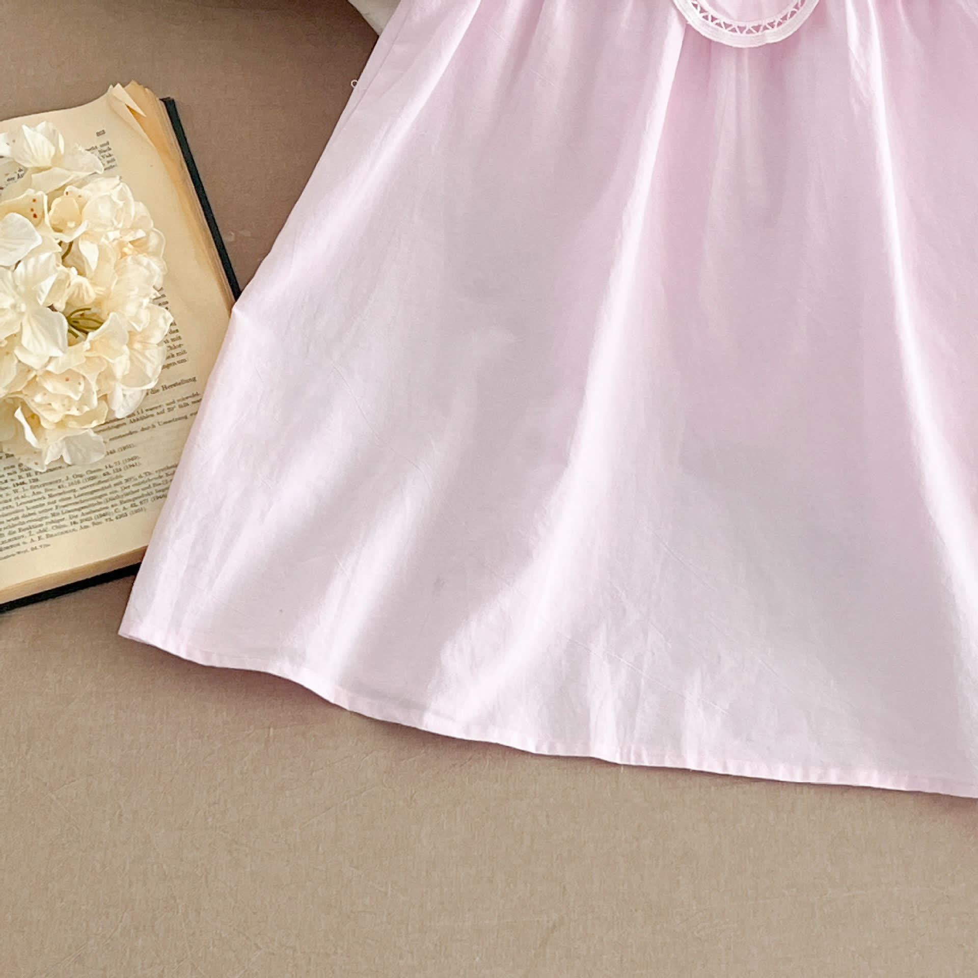 Baby Girls Solid Color Lace Dress/ Bodysuit - image 15