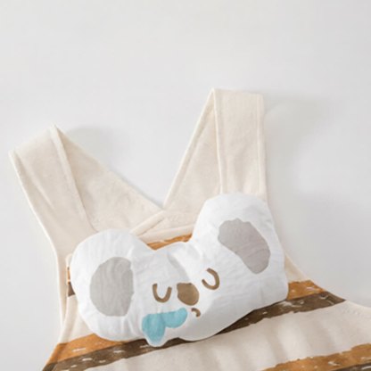 Baby Sleeping Koala Striped Overalls and Tee 2-piece Set - image 4