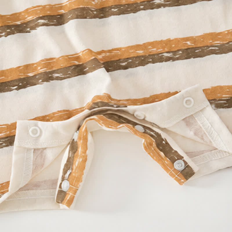Baby Sleeping Koala Striped Overalls and Tee 2-piece Set - image 5