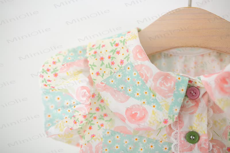 Baby Girls Floral Print Sleeveless Dress - image 3