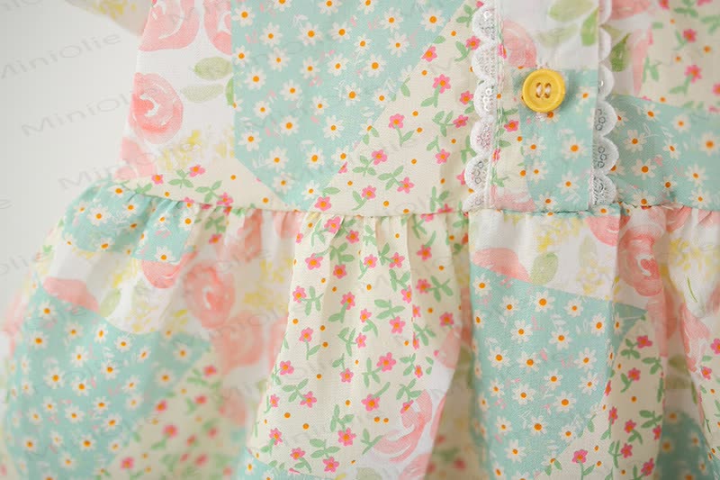 Baby Girls Floral Print Sleeveless Dress - image 5