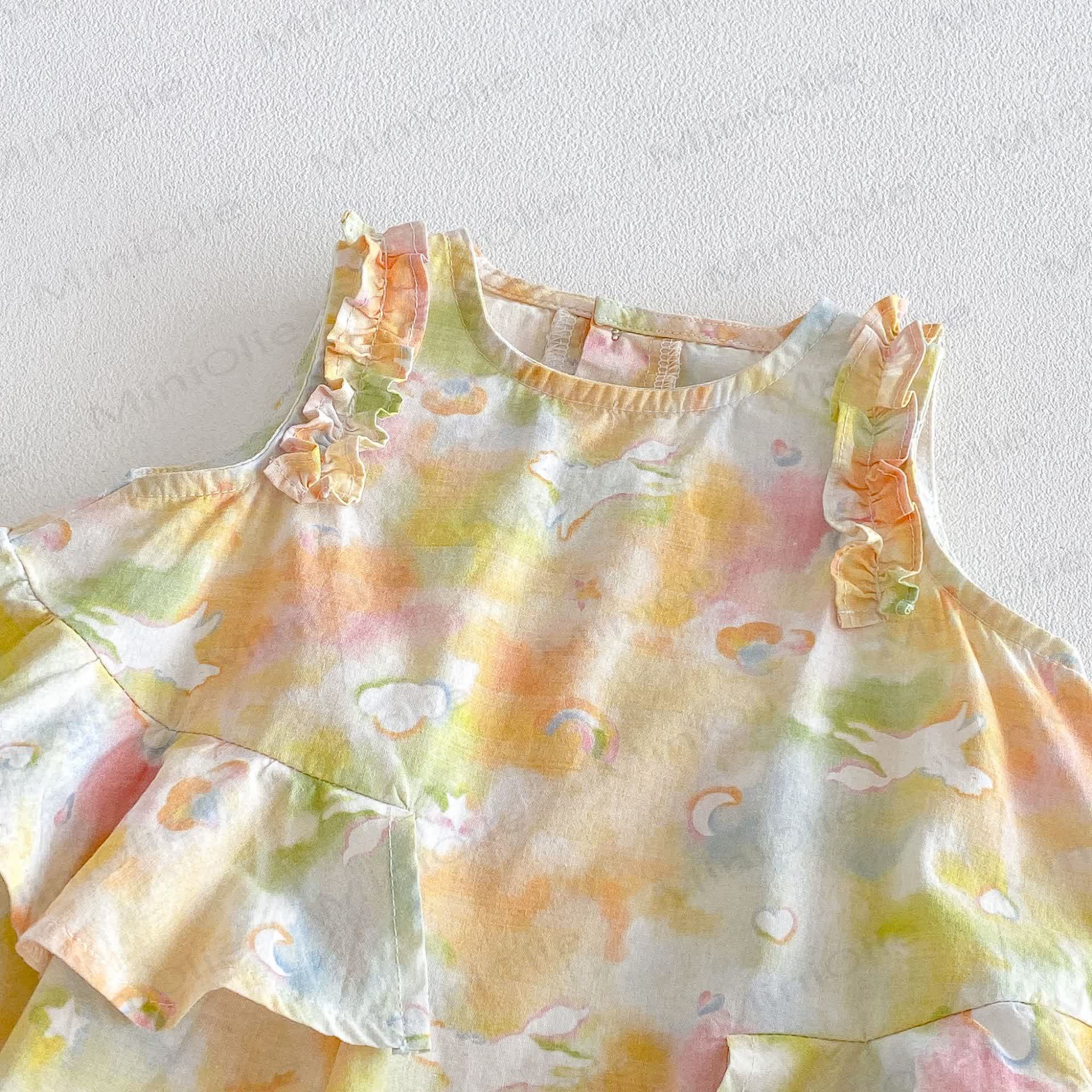 Baby Toddler Girls Pony Ruffle Stripe Dress - image 6