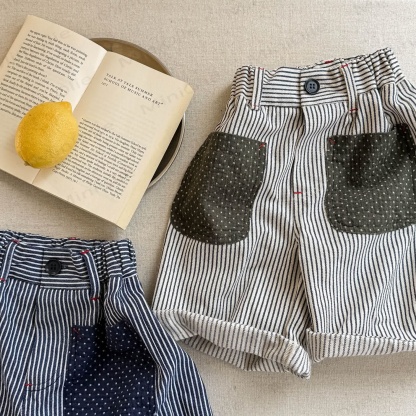 Toddler Striped Polka Dot Shorts - image 9