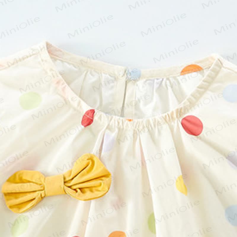 Toddler Girl Polka Dot Bow Tank Top and Pants Set - image 2