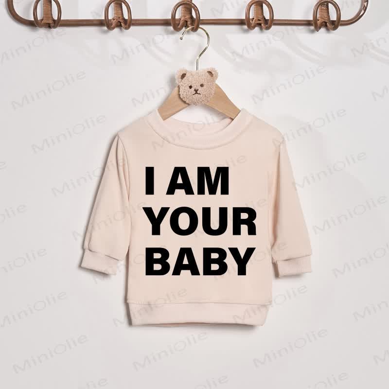I AM YOUR FATHER/BABY Beige Slogan Family Sweatshirt - Beige - Baby Sweatshirt: 2-3T - image 2
