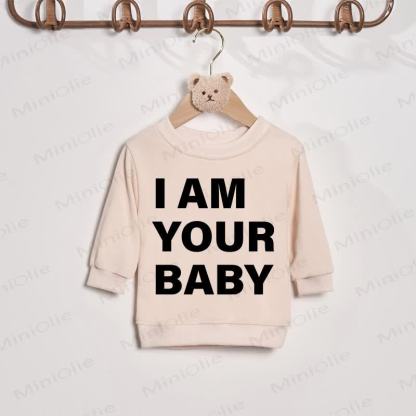 I AM YOUR FATHER/BABY Beige Slogan Family Sweatshirt - Beige - Baby Sweatshirt: 2-3T - image 2
