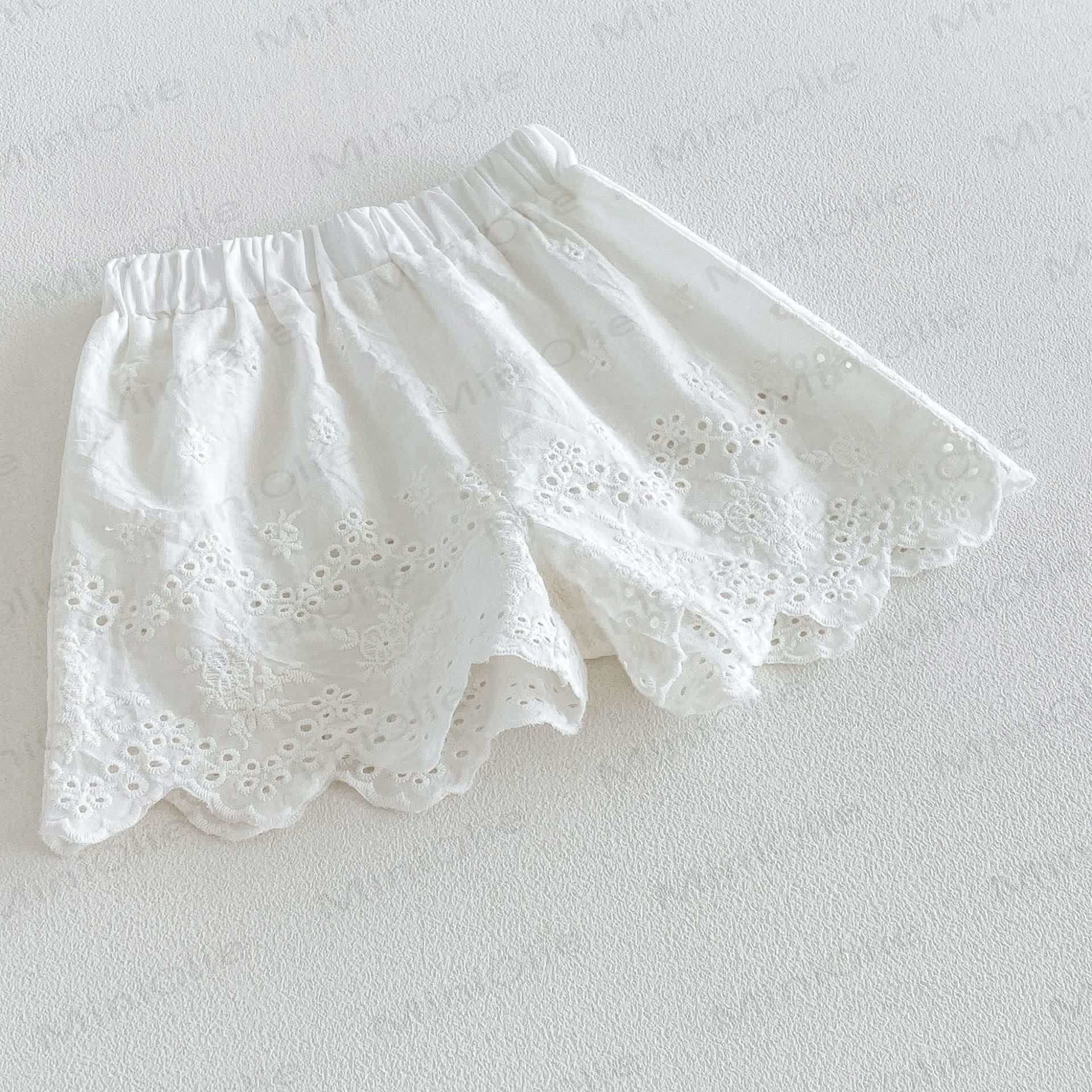 Baby Toddler Girls Daisy Ruffle Tank Top or Floral Overalls or Solid White Shorts  - image 12