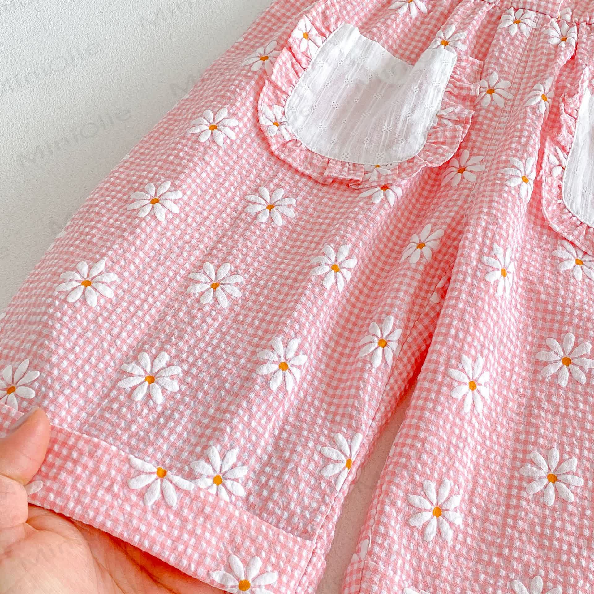 Baby Toddler Girls Daisy Ruffle Tank Top or Floral Overalls or Solid White Shorts  - image 16