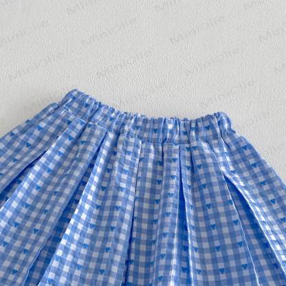 Baby Toddler Girls Gingham Sailor Collar Dress or Bow Vest or Gingham Skirt - image 5