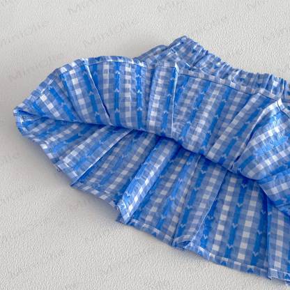 Baby Toddler Girls Gingham Sailor Collar Dress or Bow Vest or Gingham Skirt - image 7